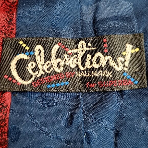 Celebration by Hallmark ~ 90s ~ 100% Silk Necktie ~ Excellent Condition - Picture 6 of 8